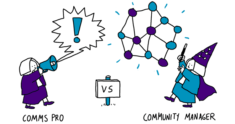 Comms pro vs. community manager