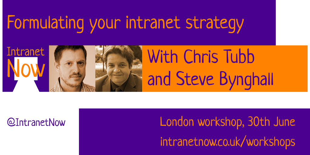 Formulating your intranet strategy - workshop